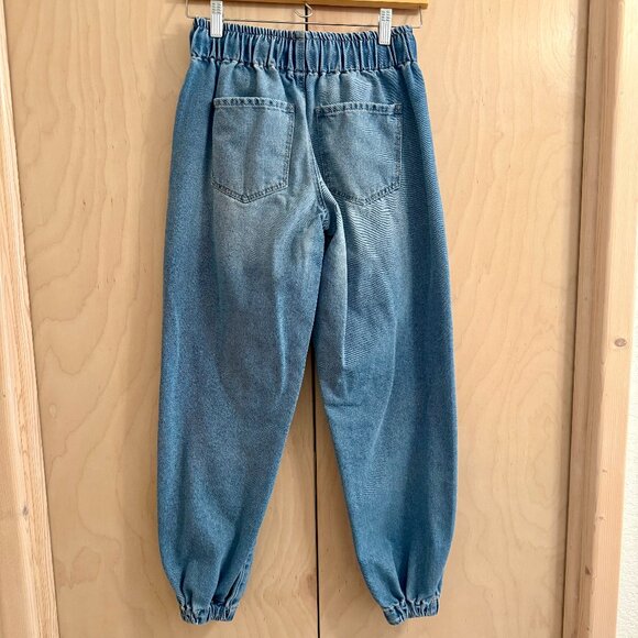 Forever 21 Drawstring Elastic Waistband Denim Joggers for Women (XS) - Picture 8 of 10